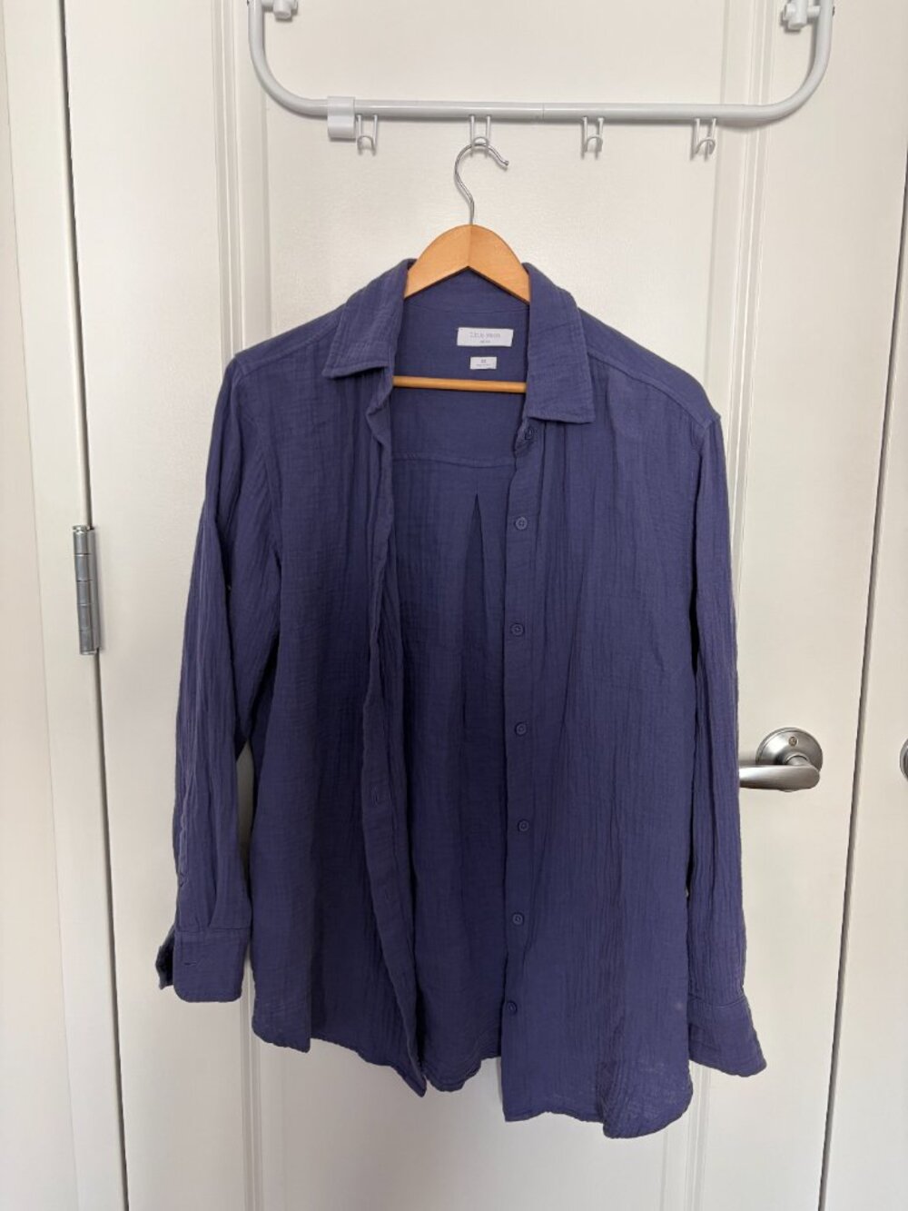 Aritzia AirPlush Cotton™ Sail Shirt (Nightshade Blue, Size XS) - LIMITED COLOR!